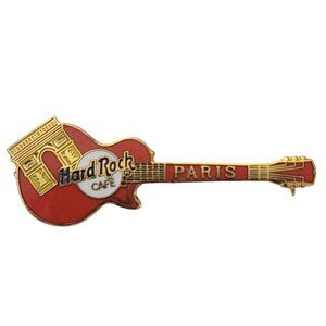 Hard Rock Cafe Paris Arc de Triomphe Red Les Paul Guitar Pin K469